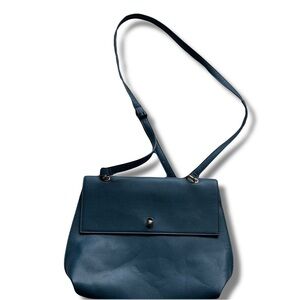 Blue Crossbody Shoulder Bag Minimalist Chic  | Everyday Essential